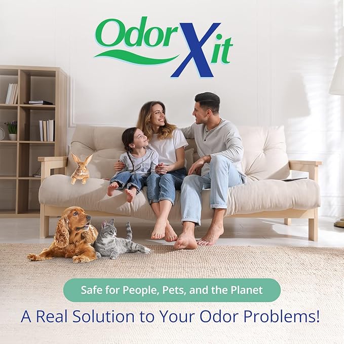 OdorXit Magic Air Odor Neutralizer Spray, Powerful Dog & Cat Urine Odor Neutralizer, Safe Air Refresher for Home, Safe Odor Absorber for Pet, Closet & Any Strong Odor Remover, 8oz