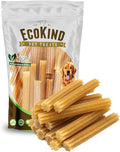 EcoKind Pet Treats Premium Gold Cheese Flavored Churro Chews | All Natural Himalayan Yak Cheese Dog Chew for Small to Large Dogs | Keeps Dogs Busy & Enjoying Indoors & Outdoor Use (10 Sticks)