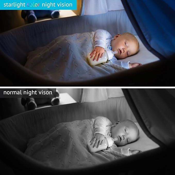 LaView Security Cameras 2k with Color Night Vision, 4MP Cameras for Home Security with Motion Detection, Two-Way Audio, Indoor WiFi Camera for Baby/Pet, Alexa, USA Cloud Service,Black