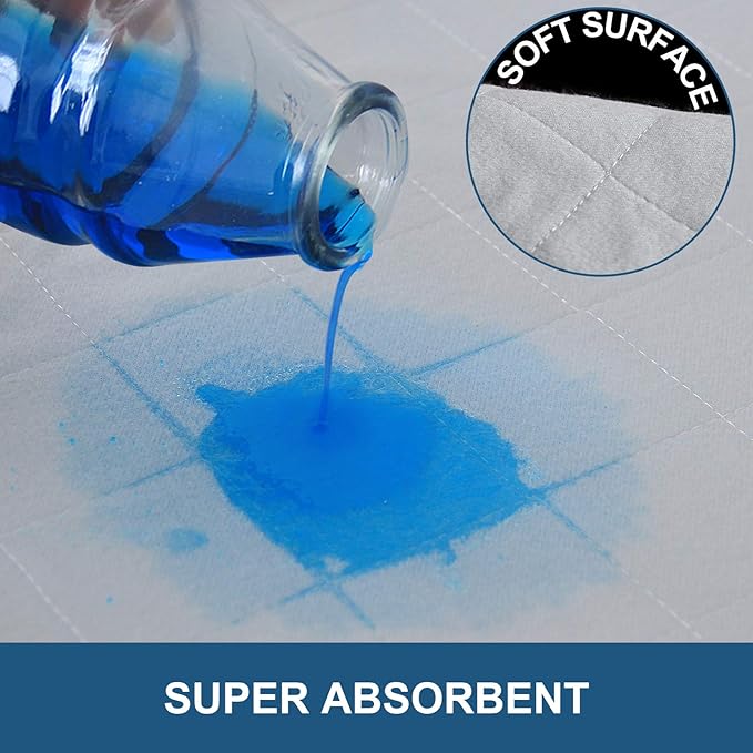 Washable Pee Pads for Dogs 2 Pack, Waterproof Round 48" Dog Whelping Pads, Reusable Pee Pad Quilted, Fast Absorbing Training Pads for Dogs, Housebreaking Absorption Pads,Grey & Chocolate