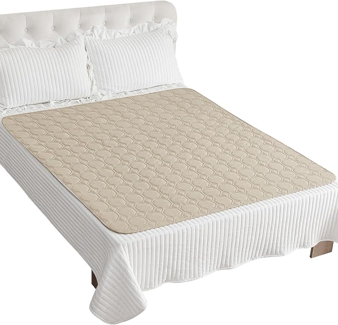 ZNSAYOTX Ultimate Cozy Blankets (82"x82") 100% Waterproof Bed Mat Blanket for Dog Pets, Couch Sofa Protector with Non-Slip Back Washable Durable, Pee Scratch Proof Easy to Clean (Khaki)