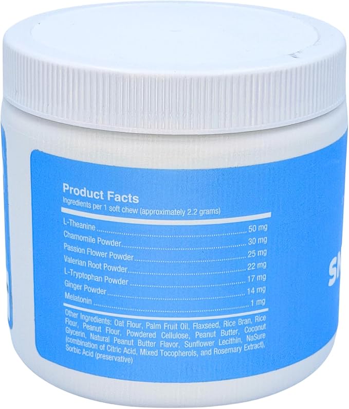 3 Paws Kitchen Snooze Snacks - Calming Chews for Dogs with Melatonin, Chamomile, and Valerian Root - Dog Anxiety Relief Supplement - 120 Soft Chews - Natural, Vet-Approved - Made in USA