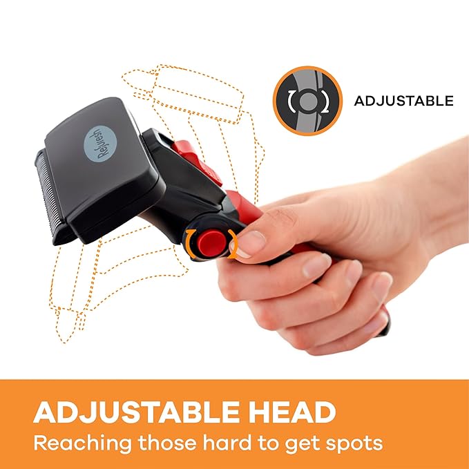 Deshedding Dog Brush for Long Hair (Small,Red) – Gentle Deshedding Tool for Dogs & Cats – Reduces Shedding, Without damaging Topcoat. Removes Loose Fur & Dead Undercoat.