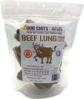 Dog Chits Beef Lung Fillets Dog and Puppy Treats - All Natural Grain and Chemical Free Training Chews - High Protein and Low Fat - Supports Dental Health - Made in The USA - Large 5 oz Bag