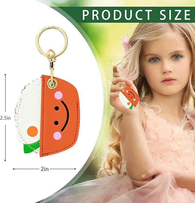 Leather Keychain Case Holder Compatible with Apple AirTag, GPS Airtag Keychain Finder Tracker with Key Ring, Anti-Scratch Protective Air Tag Cover | Leather, GPS, Airtag Keychain, Finder Tracker, with Key Ring, Anti-Scratch