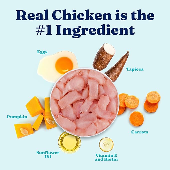 Solid Gold Meatball Dog Food Toppers for Dry Food - High Protein Chicken Meatball Topper for Dogs - Complete Meal, Meal Mix in or Soft Dog Treats - Gut Support - 3 Pack *Refrigerate After Opening*