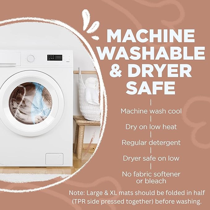 Soggy Doggy Doormat Plain Solid Color Design - Ultra Absorbent Microfiber Chenille Wet Dog Mat for Muddy Paws - Non-Slip and Machine Washable (Beige, Large 26” x 36”)
