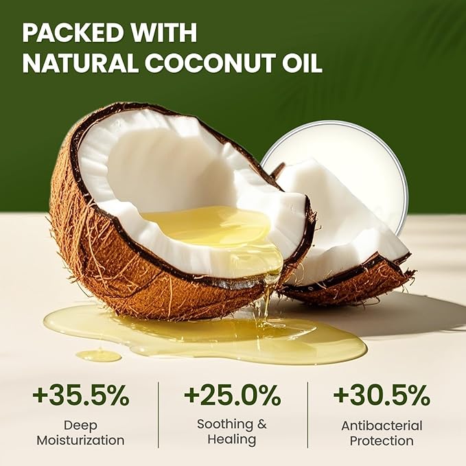 (2.1 oz*2) Lick-Safe Dog Paw & Nose Balm with Coconut Oil | Winter Road Salt & Cold Pavement Protector | All-Natural Moisturizer & Soother for Dry, Cracked Pads & Snout, Nose Butter for Bulldogs