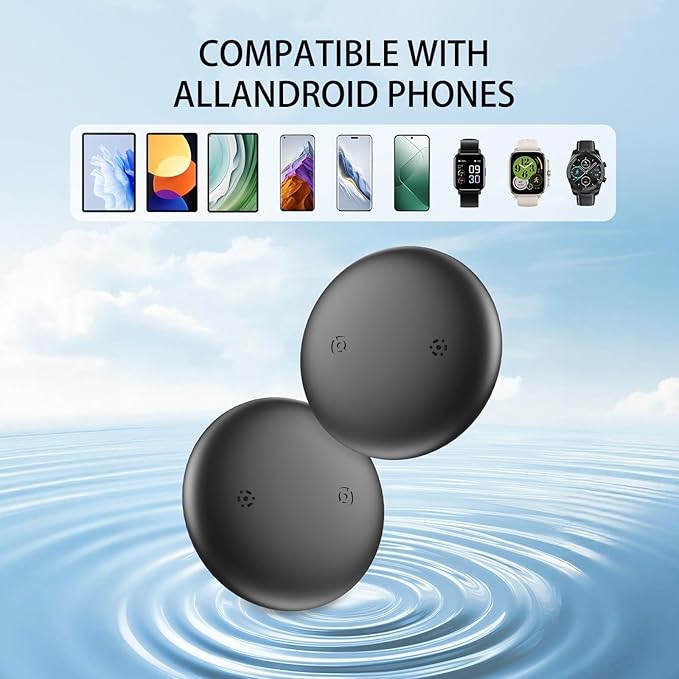 1 Pack Google Android GPS Dog Collar, Mini Dog GPS Tracker, Smart Pet Activity Tracker, No Subscription, GPS Cat Collar Certified Finder, Anti-Lost, Finder Tag for Vehicles, Pets, Kids, Items