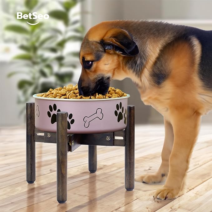 2Pack - Dog Bowl Stand for Water/Food - Adjust with Lock - Dog Water Fountain Holder, Elevates Pet Food and Water Feeder Bowls (Bowl not Included) - 2Pack - (Height 10.3in, Width 8-11.2in)