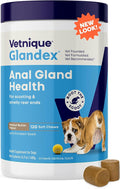 Vetnique Glandex Anal Gland Soft Chew Treats with Pumpkin for Dogs Digestive Enzymes, Probiotics Fiber Supplement for Dogs Boot The Scoot (Peanut Butter Chews, 120 Count)