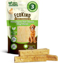 EcoKind Premium Gold Yak Cheese Himalayan Dog Chews, Dog Treats Large Breed, All Natural, High Protein Dog Chew, Peanut Butter, Large - 3 Chews