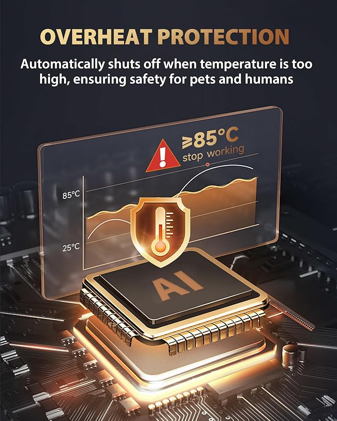 Hands-Free Dog Hair Dryer – Neck Dryer for Pet Grooming for Small & Medium Dogs Cats, Fast Drying, Low Noise, Adjustable Heat & Speed, Portable (Green)