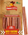 Cowdog Chews Beef Bully Stick: Odor-Free, Fully Digestible Beef Collagen Chews (5-7", 25 Count) - Natural, Grain-Free, Long-Lasting Collagen Bully Stick Substitute for All Dog Breeds