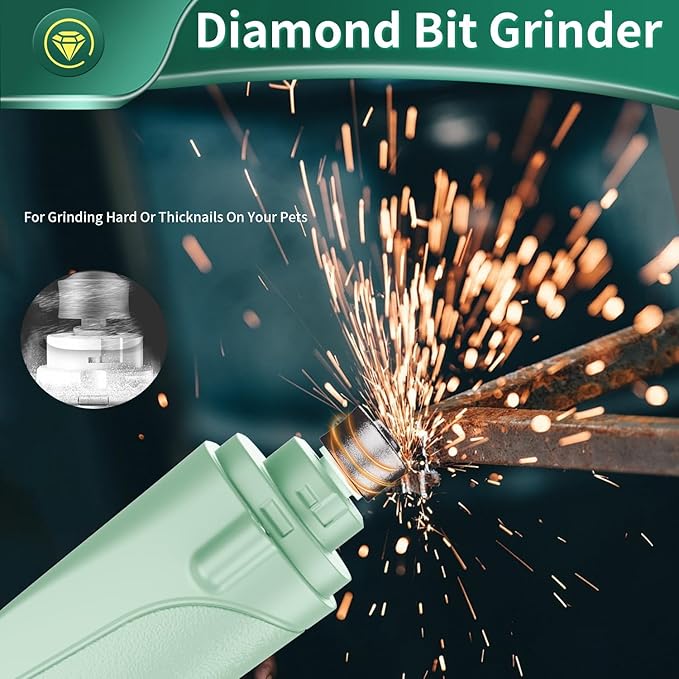 2 in 1 Dog Nail Clippers & Cat Nail Clippers Trimmers for Large Medium Small Dogs Cats Claw Trimmer Quick Sensor and Safety Guard USB Rechargeable Dogs Nail Trimmer with Catcher & 2 LED Lights