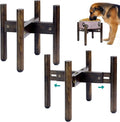 2Pack - Dog Bowl Stand for Water/Food - Adjust with Lock - Dog Water Fountain Holder, Elevates Pet Food and Water Feeder Bowls (Bowl not Included) - 2Pack - (Height 10.3in, Width 8-11.2in)