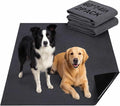 2 Pack Extra Large 60"x74" Reusable Dog Mat Jumbo Waterproof Absorbent Non-Slip Pee Pads Machine Washable Playpen Mat for Training, Whelping, Incontinence, Crate/Kennel Use (Dark Grey) Shinylin