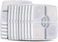 Cat Water Fountain Filters, 16 Pack Replacement Filter Fit for Top Square 84oz/2.5L Cat Pet Fountain, 3 Filtration System.Not compatible with 95oz/2.8L Pet Fountain