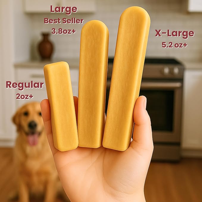 Majestic Pet Himalayan All-Natural Yak Style Cheese Dog Chews Made with 100% Cows Milk- Long Lasting Dental Chew for Dogs - Healthy Pet Treats (Cognitive Support & Vitality, Regular, 1 Pack)