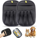 Pet Hair Removal Glove for Dogs & Cats,Reusable Electrostatic Pet Hair Remover Gloves,Magic Brush Pet Hair Removal Tool for Furniture,Couch,Car Seats,Clothing(2Pcs)