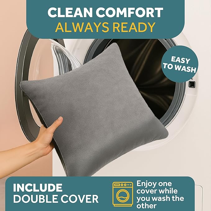 JOTADE Dog Car Seat Booster for Small & Medium Dogs Up to 35 lbs – Washable Elevated Pet Travel Seat, Clip-on Dual Safety Straps & Extra Cushion Cover, Easy Install Secure Car Seat for Dogs