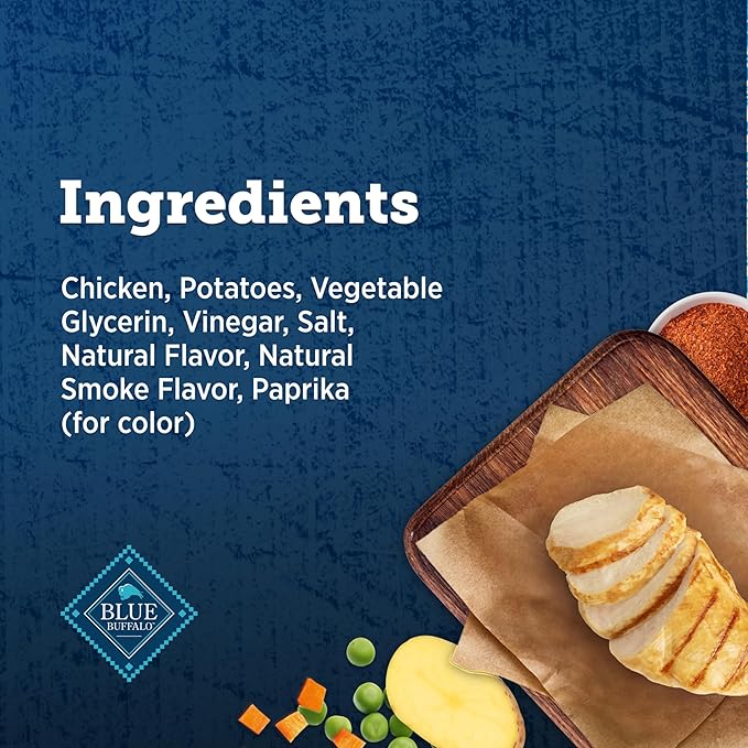 Blue Buffalo True Chews Premium Jerky Cuts Dog Treats with Natural Ingredients Chicken