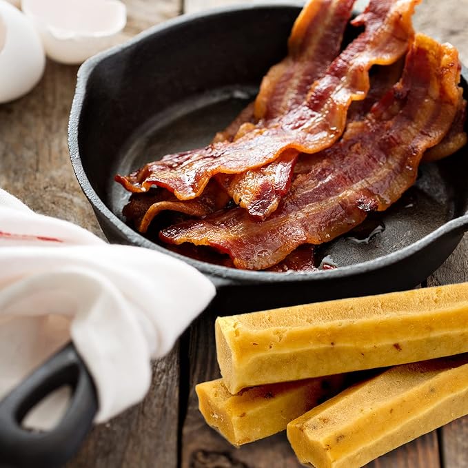 EcoKind Premium Gold Yak Cheese Himalayan Dog Chews, Dog Treats Large Breed, All Natural, High Protein Dog Chew, Bacon, Large - 3 Chews