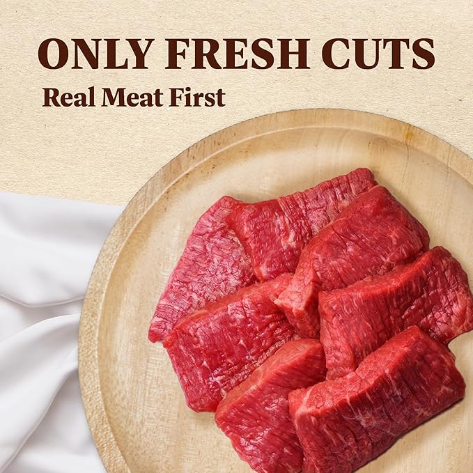 A Freschi srl Buffalo Dog Treats, All-Natural, Hypoallergenic, High Protein, Low Fat, Human Grade Puppy Chews – Healthy Grain-Free Training Treats, 4oz Jerky Strips