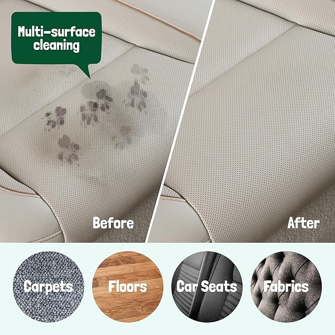 Sunny & Honey Pet Stain & Odor Miracle - Fast Acting Carpet Cleaner - Enzyme Spray for Carpets, Mattresses & Upholstery - Rug Shampoo - Dog Pee Cleaner & Surface Odor Remover (32 fl oz, Spring Mint)