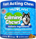 Calming Chews for Dogs - Dog Calm Treats, Made in USA, Vet Developed, Behavior Support, Stress, Separation, Fireworks, Travel, Melatonin, Natural & Holistic, 90 Count