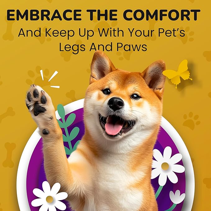 Hip and Joint Supplement for Dogs - Vet Approved Glucosamine Chondroitin for Dogs - Flexibility Support & Bone Strength - with MSM, Hyaluronic Acid, Vitamin B12, B6, B1 & More - 16 Fl Oz