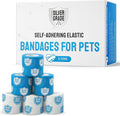 SILVER GRADE Wrap Self Adhesive Bandages 6 Rolls for Horses - 2 Inch Cohesive Pet Wrap for Dogs & Cats - Flexible & Durable First Aid Tape