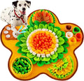 Snuffle Mat for Dogs, Pet Snuffle Mat for Small and Medium Dogs, Interactive Sniff Mat Feeding Mat for Puppies, Slow Feeder Dog Treat Mat for Training and Stress Relief (Bone Shape) (Green, One Size)