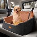 Dog Car Seat for Small Dog with Washable Mat, Memory Foam Booster Seat for Dogs Under 55lb, Elevated Pet Seat with Pockets, Anti-Slip Bed for Car, Perfect for Back Seats & Trunk with 2 Safety Leashes