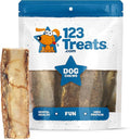 123 Treats Dog Bones for Dogs, 100% Natural Rib Bone Beef Chews from Grass Fed Cattle 7-9" (8 Count) Dog Treats and Breeds, Tasty Long Lasting Chews