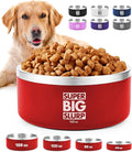 Tuff Pupper 100 oz Heavy Duty Insulated Stainless Steel Dog Bowl for Large Dogs, Non-Slip Base, Dishwasher Safe