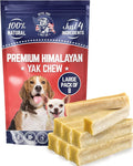 Devil Dog Pet Co. Himalayan Yak Cheese Dog Chews, Large - 8 Pack, 100% Natural & Healthy, Lactose-Free, Long-Lasting Dog Treats, Premium Yak Milk Chew Bones for Dogs
