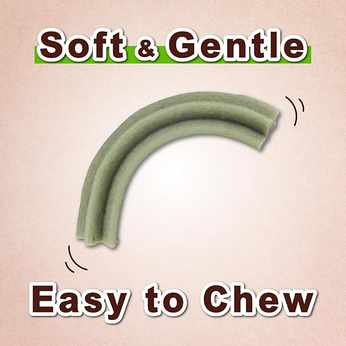 Afreschi Soft Dental Dog Treats, All Natural, High-Protein, Healthy & Easily Digestible, Grain-Free Puppy Chews, Human Grade Training & Rewards Dog Snacks, Dental Chews, 24 oz Pack