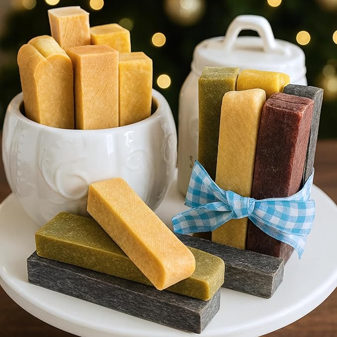 Majestic Pet Himalayan All-Natural Yak Style Cheese Dog Chews Made w/ 100% Cows Milk- Long Lasting Dental Chew for Dogs - Healthy Pet Treats w/Beneficial Ingredients (Variety Pack, Large, 5 Pack)