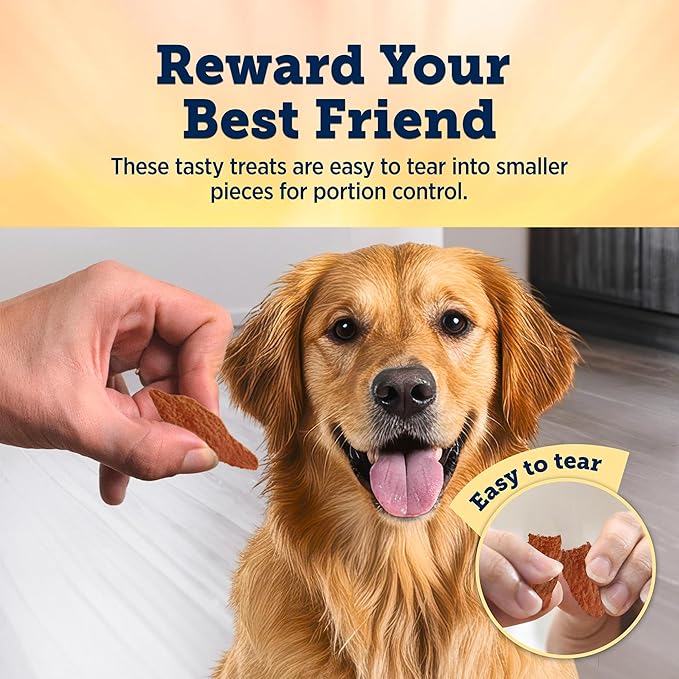 Blue Buffalo True Chews Premium Jerky Cuts Dog Treats, Made in the USA with Natural Ingredients, Chicken & Duck, 22-oz. Bag