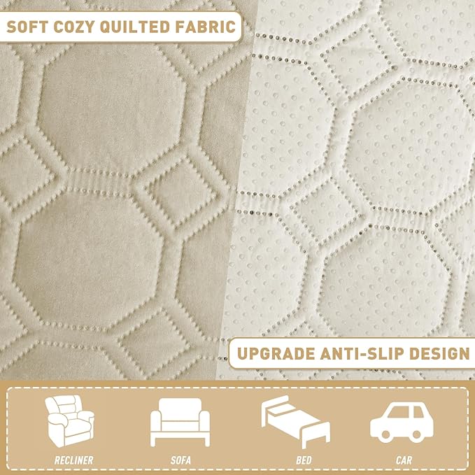 ZNSAYOTX Ultimate Cozy Blankets (68"x82") 100% Waterproof Bed Mat Blanket for Dog Pets, Couch Sofa Protector with Non-Slip Back Washable Durable, Pee Scratch Proof Easy to Clean (Khaki)