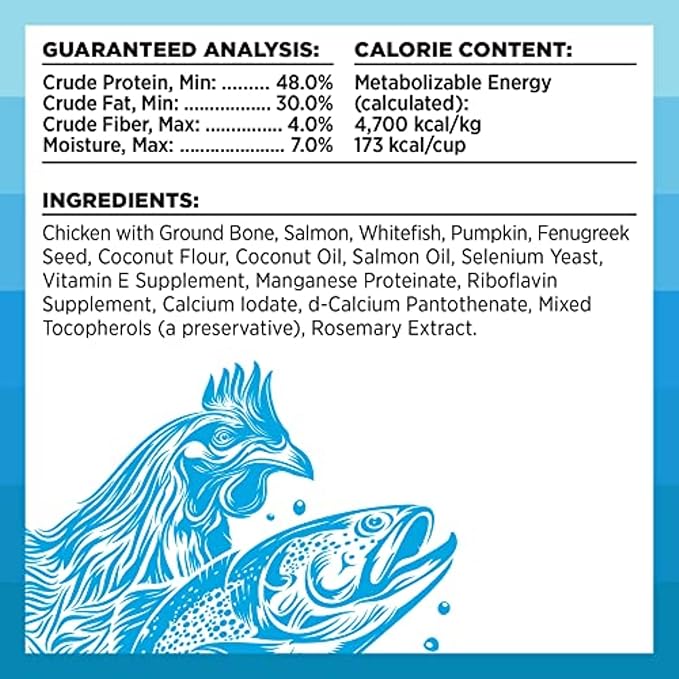 BIXBI Rawbble Freeze Dried Dog Food, Chicken & Salmon Recipe, 4.5 oz - 94% Meat and Organs, No Fillers - Pantry-Friendly Raw Dog Food for Meal, Treat or Food Topper - USA Made in Small Batches