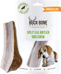 Buck Bone Organics Dog Chews, Antlers for Dogs, Premium Natural Elk, Long Lasting Dog Bones for Aggressive Chewers, No Preservatives, Wild Shed in The USA Medium