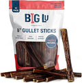 Big Lu - 6-Inch Beef Jerky Sticks for Dogs, 12 Count, All-Natural Beef Gullet, Grass-Fed Jerky Chews, Fully Digestible, High-Protein Treats with Glucosamine and Chondroitin for Joint Health