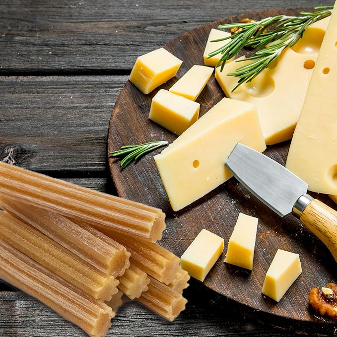 EcoKind Pet Treats Premium Gold Cheese Flavored Churro Chews | All Natural Himalayan Yak Cheese Dog Chew for Small to Large Dogs | Keeps Dogs Busy & Enjoying Indoors & Outdoor Use (10 Sticks)