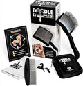 Slicker Brush for Dogs Kit Includes Comb Treat Pouch Bag and Guide Turns Stressful Grooming into bonding While Gently detangles matted Curly Wavy Coats.