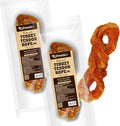 A Freschi srl Turkey Tendons for Dogs, Long-Lasting, Hypoallergenic Rawhide Alternative, Human Grade, Healthy Puppy Chews, Natural Dog Treats for Medium Dogs, Rope (M), 2 Count Pack