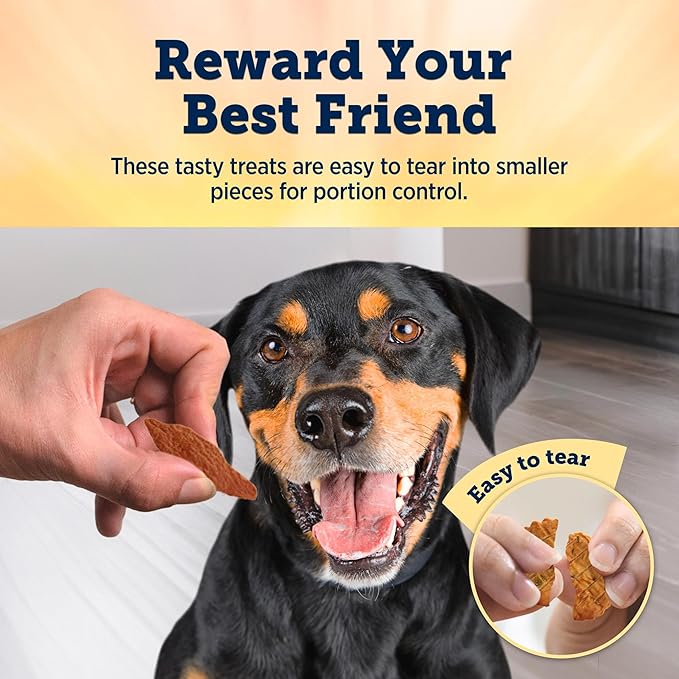 Blue Buffalo True Chews Dog Treats, Made in The USA with Natural Ingredients, Chicken Bacon Recipe, 22-oz Bag