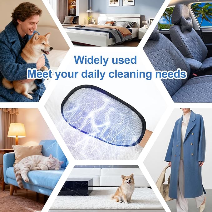 Pet Hair Removal Glove for Cats & Dogs, Upgraded Five-Finger Electrostatic Pet Hair Glove, Reusable Magic Brush Pet Hair Remover Tool for Laundry, Couch, Carpet, Car Seat