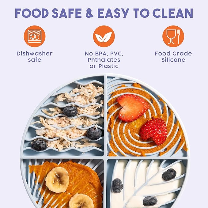 Awoo Paradise Silicone Dog & Cat Lick Mat & Slow Feeder with Suction Cups, Non-Slip, Dishwasher Safe, Extend Mealtime, Reduce Anxiety (Sage)